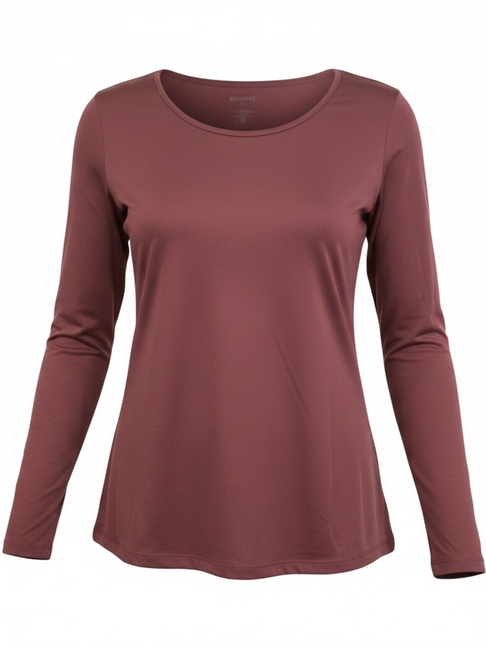 32 Degrees Long Sleeve Crewneck Top - Mauve Rose